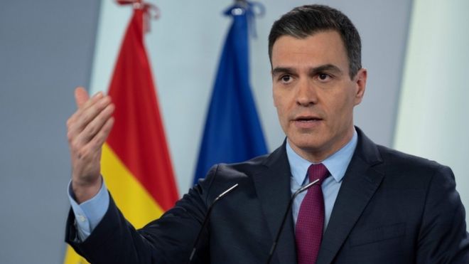 Spain will lift its strict virus lockdown in four phases until the end of June, Prime Minister Pedro Sanchez said.