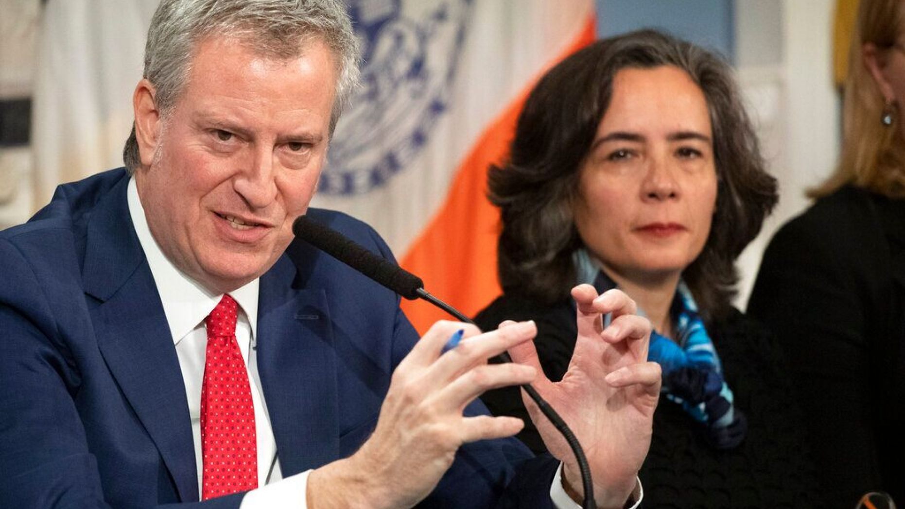 Dr. Oxiris Barbot, seen with Mayor Bill de Blasio earlier this year, abruptly resigned as New York City health commissioner. 