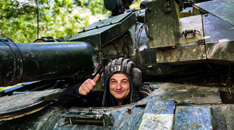 Ukrainian soldier in tank. Photo Credit: Ukraine Defense Ministry